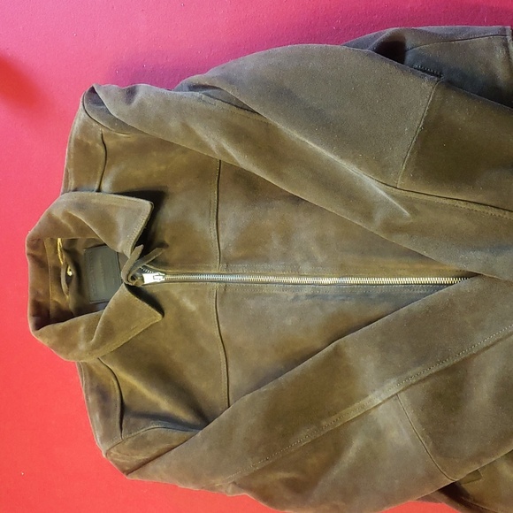 Allsaints suede halcrow jacket - Picture 2 of 3